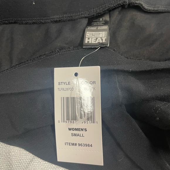 NWT Black leggings by 32heat size small - Picture 2 of 3